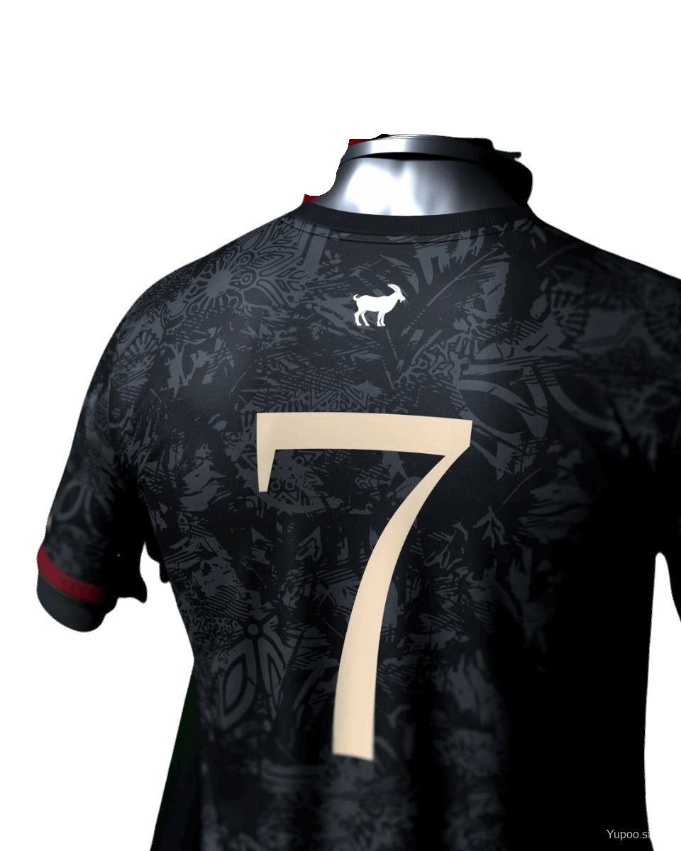 Camiseta de fútbol de edición especial de Portugal Black Comma 2023 (versión para jugadores) 