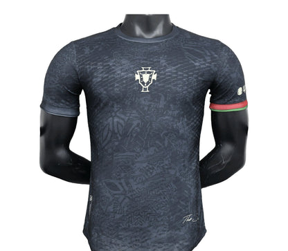 Camiseta de fútbol de edición especial de Portugal Black Comma 2023 (versión para jugadores) 