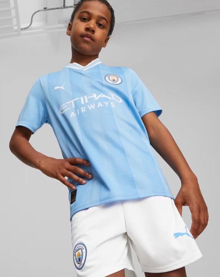 2023/2024 Manchester City Home Football set ( jersey+Shorts )