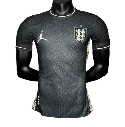 2024/2025 England Euro Jordan x Burberry Black Special Edition Kit