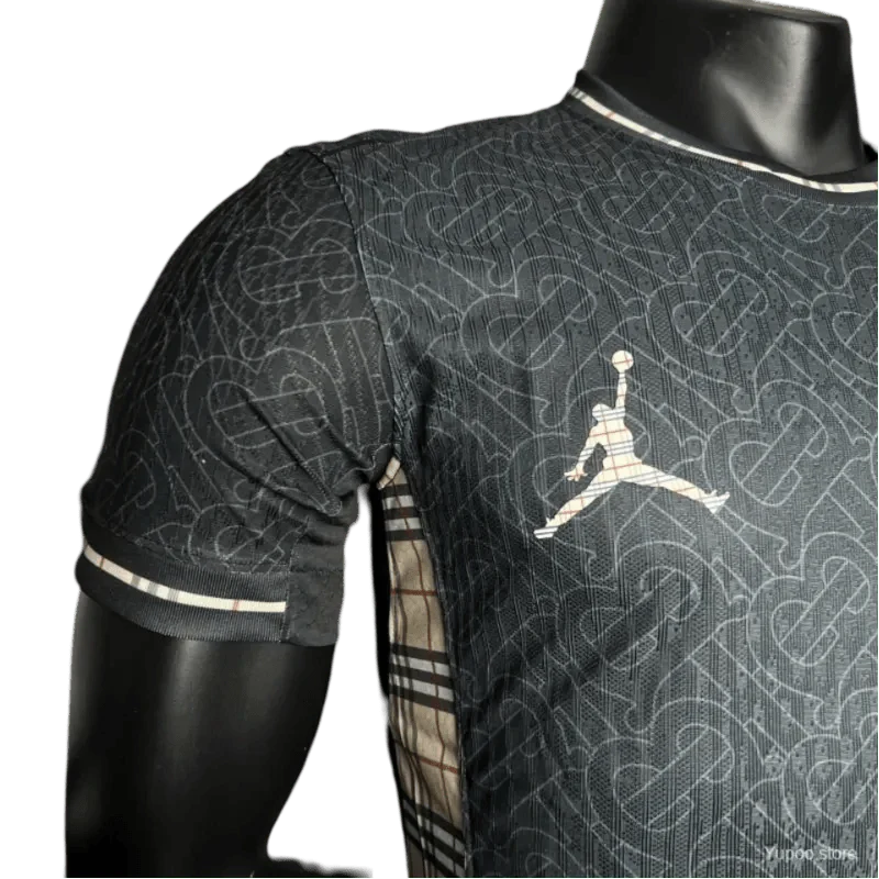 2024/2025 England Euro Jordan x Burberry Black Special Edition Kit