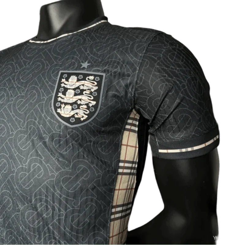 2024/2025 England Euro Jordan x Burberry Black Special Edition Kit