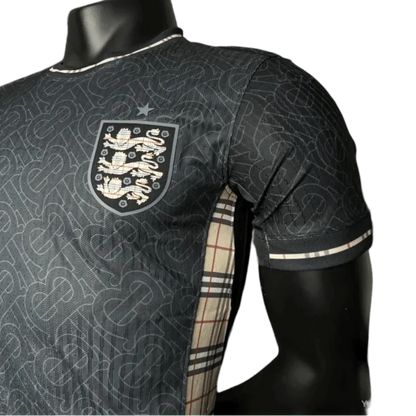 2024/2025 England Euro Jordan x Burberry Black Special Edition Kit