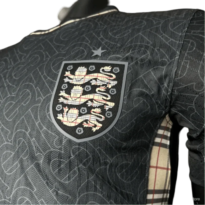 2024/2025 England Euro Jordan x Burberry Black Special Edition Kit