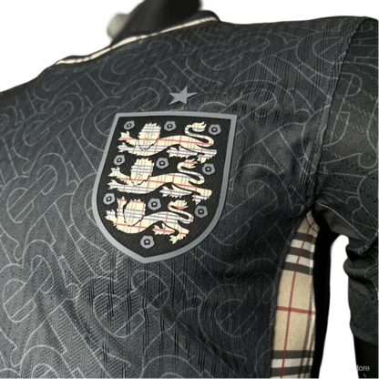 2024/2025 England Euro Jordan x Burberry Black Special Edition Kit