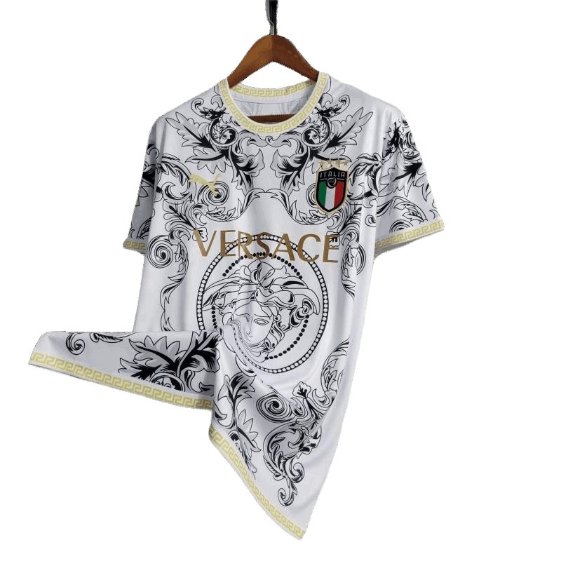 Edición especial Italia x Versace 22/23 Kit blanco - Versión para aficionados