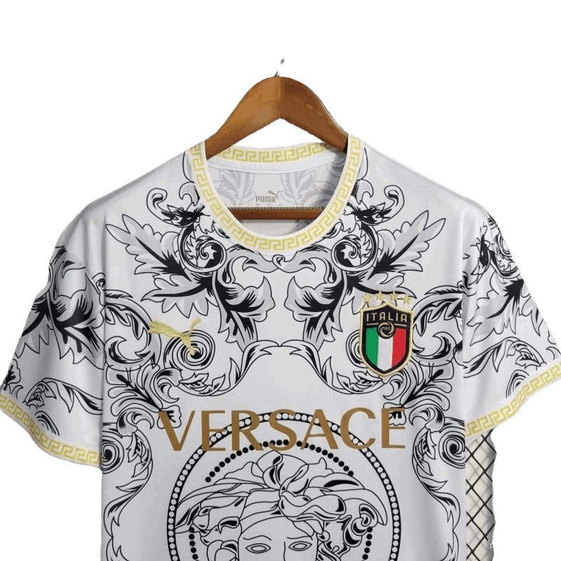 Edición especial Italia x Versace 22/23 Kit blanco - Versión para aficionados