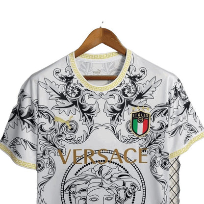 Edición especial Italia x Versace 22/23 Kit blanco - Versión para aficionados