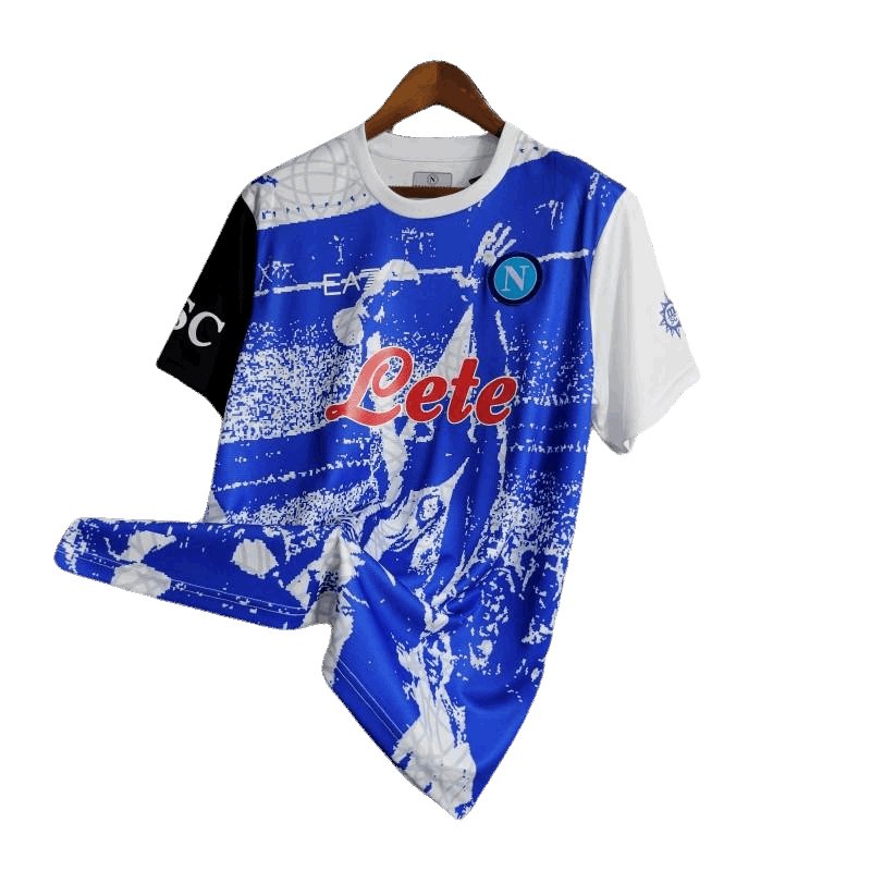 23-24 Napoli Blue &quot;Maradona&quot; Special Edition kit - Fanversie 