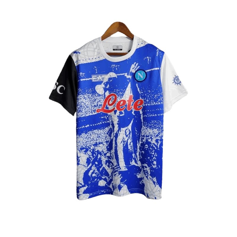 23-24 Napoli Blue &quot;Maradona&quot; Special Edition kit - Fanversie 