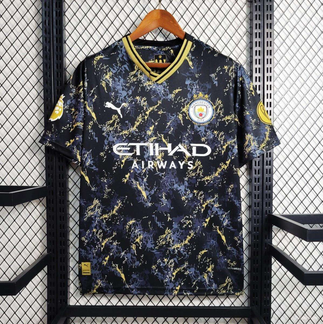 23/24 Manchester City Black Gold Special Edition kit - Fan version