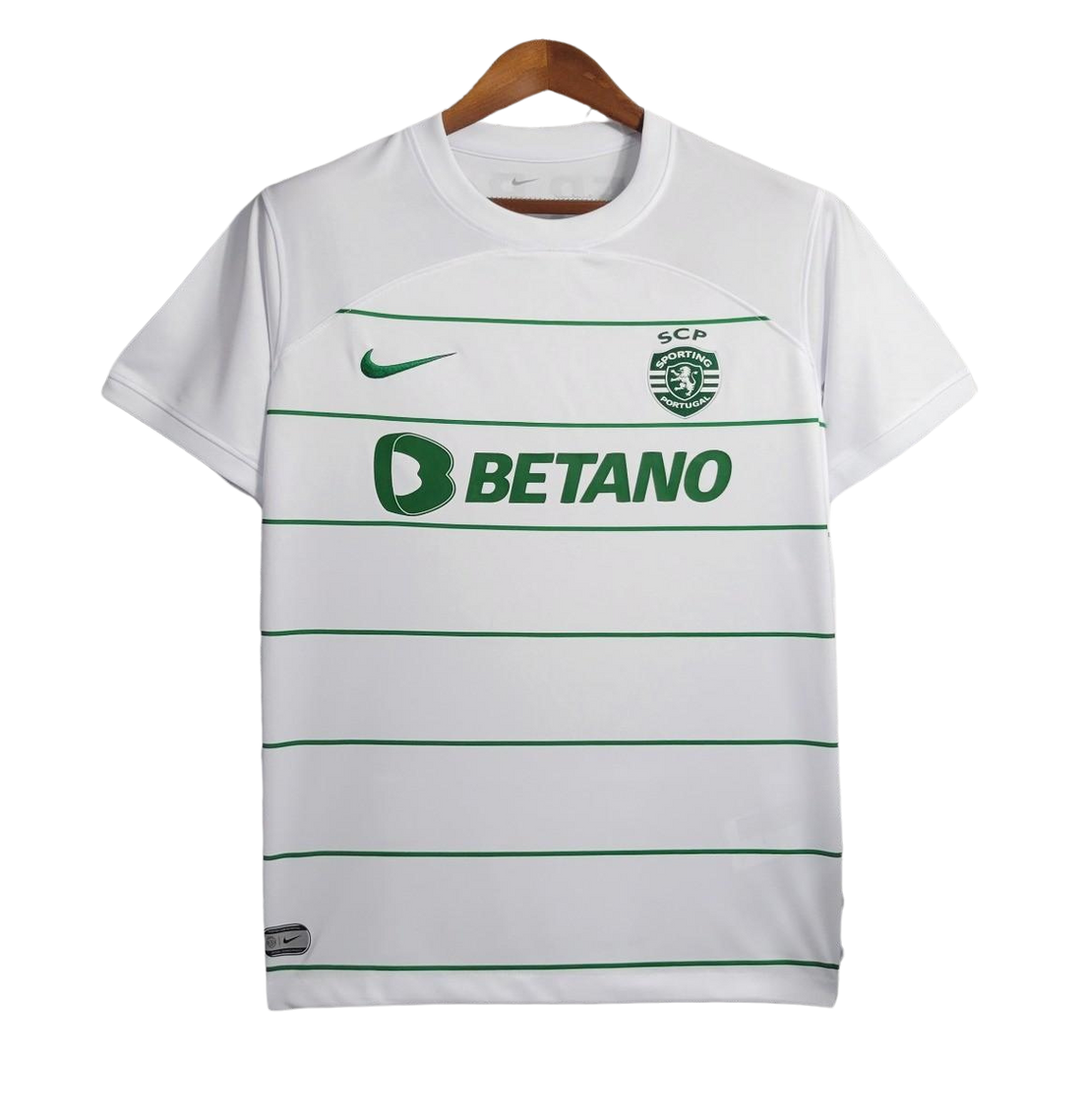 Conjunto de camiseta y pantalón corto de fútbol para hombre del Sporting Lisboa 23-24 (versión para aficionados)