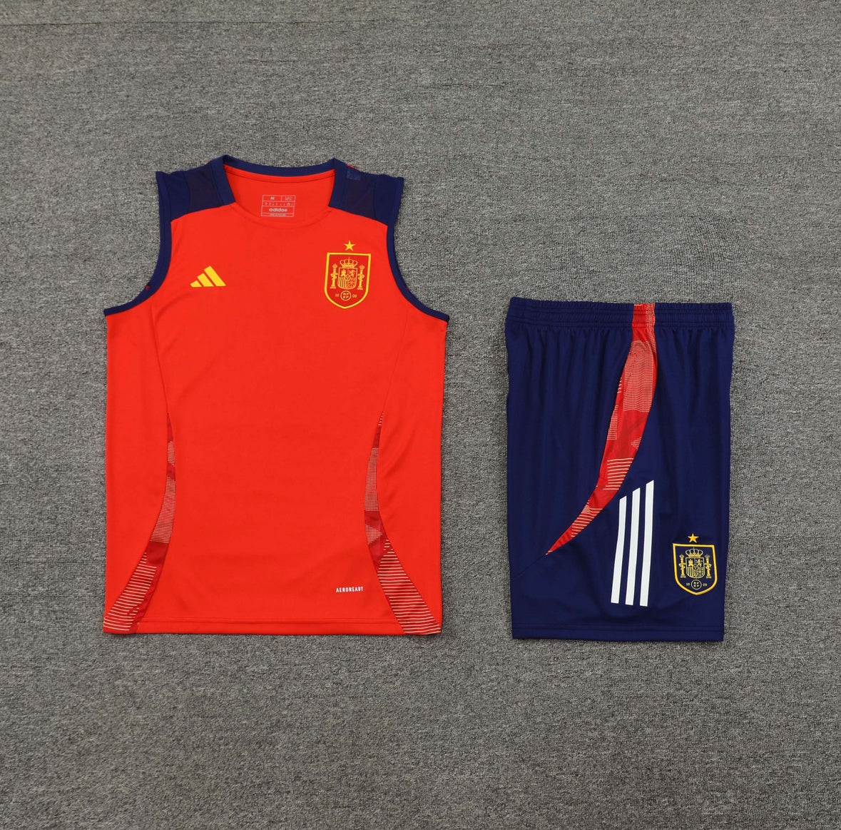 Conjunto de entrenamiento de verano sin mangas de España 2024/25