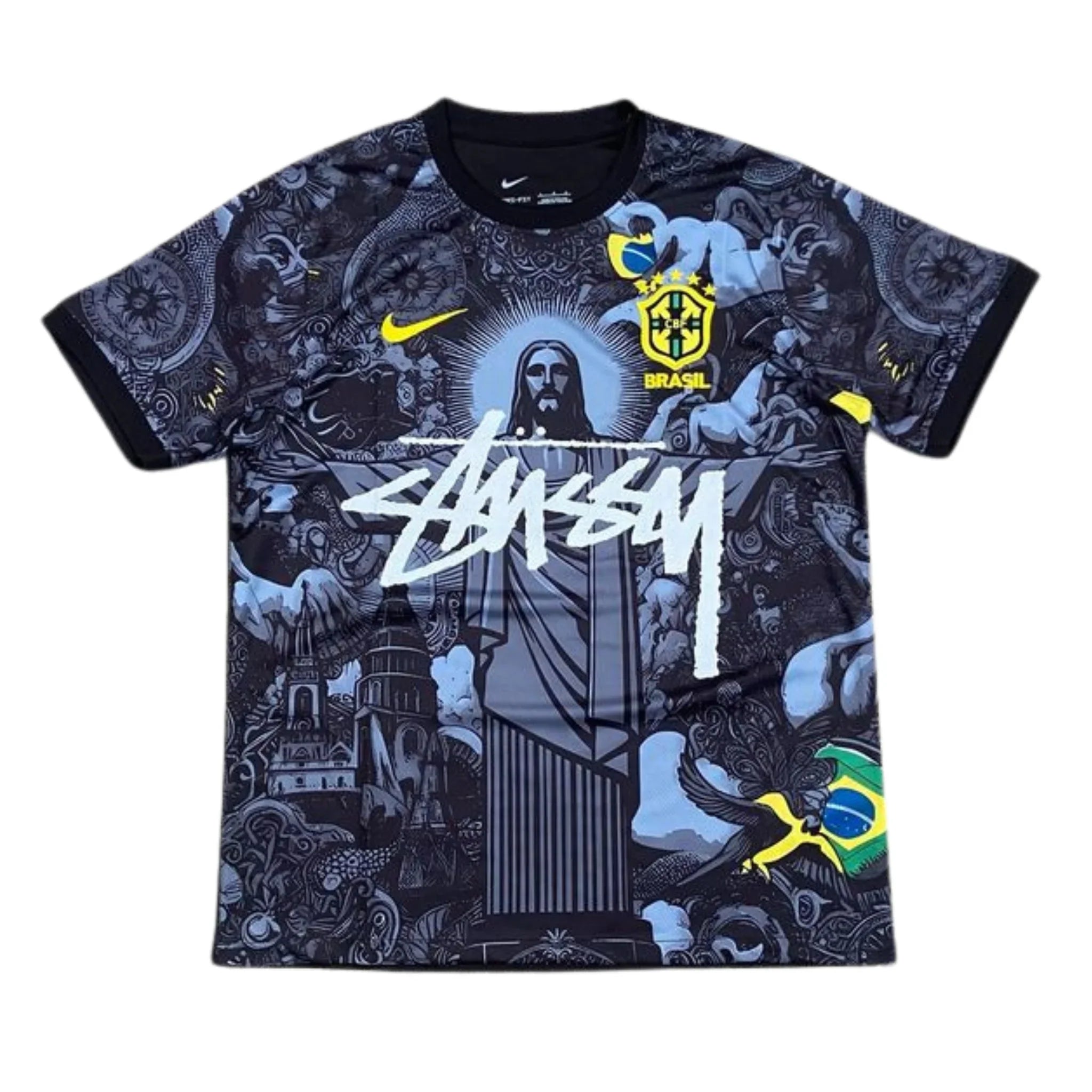 EDICIÓN ESPECIAL BRASIL X JESUCRISTO X STUSSY (NEGRO)