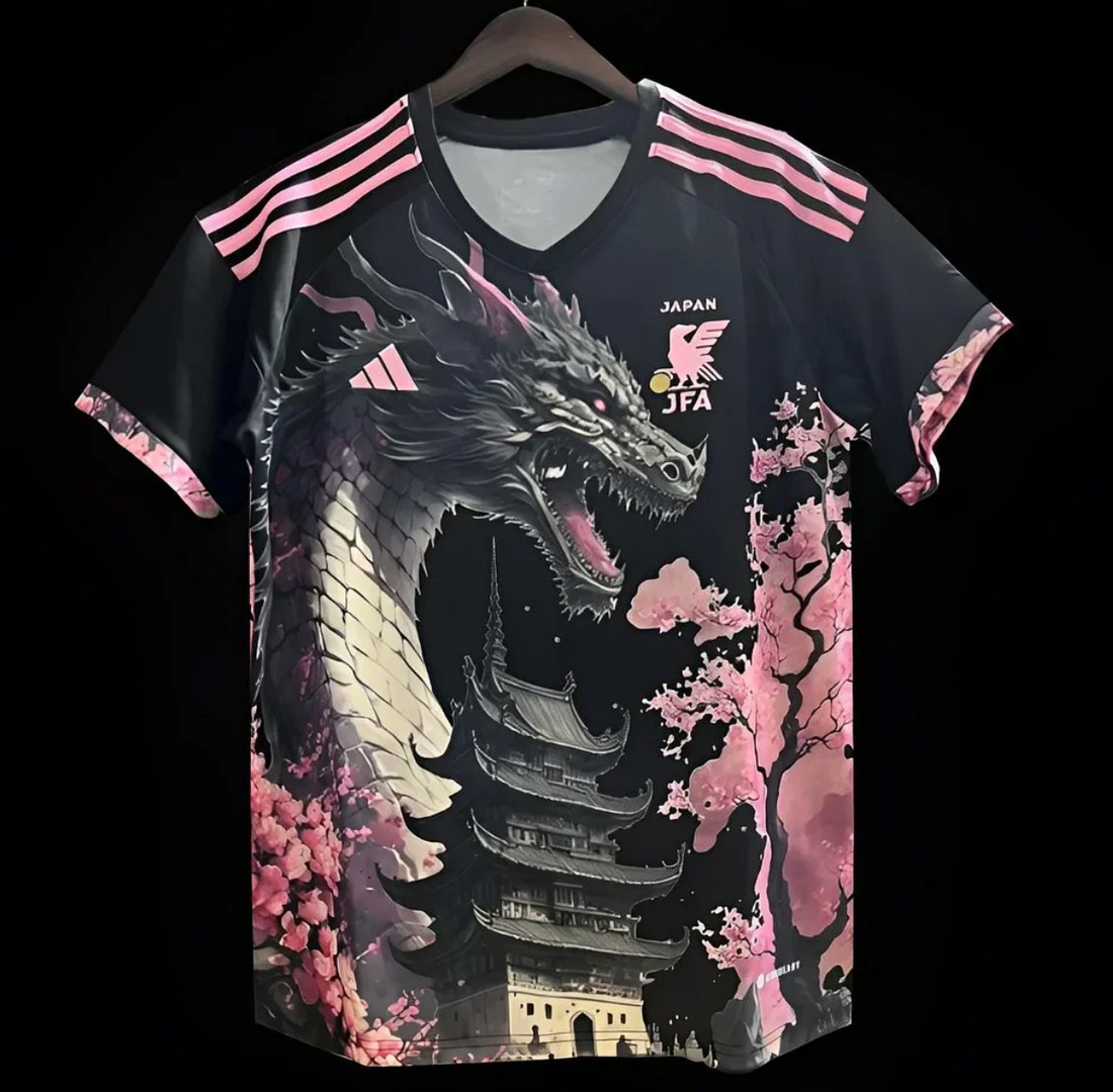 Japan Pink Dragon Football Jersey - Special Edition