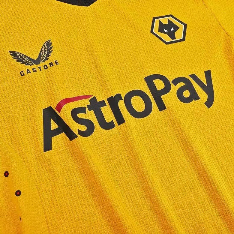 Camiseta local del Wolverhampton Wanderers 2022/23 de Castore