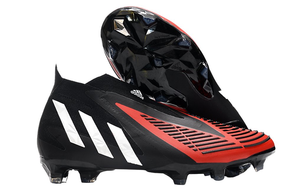 Adidas Predator Edge FG - Negro/Blanco/Rojo 