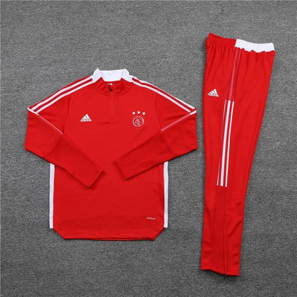 Ajax 20-21 | Red  &amp; White Stripe Tracksuit