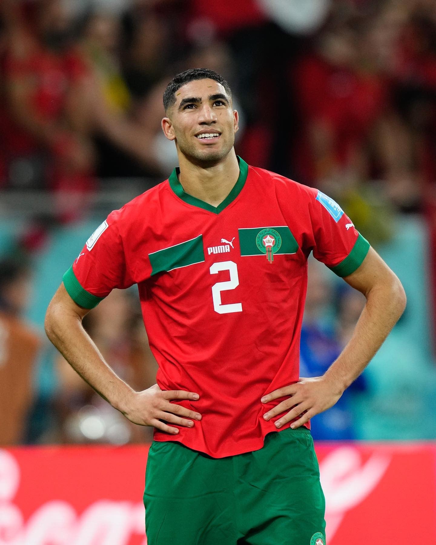 HAKIMI 2 Morocco Home Jersey World Cup 2022